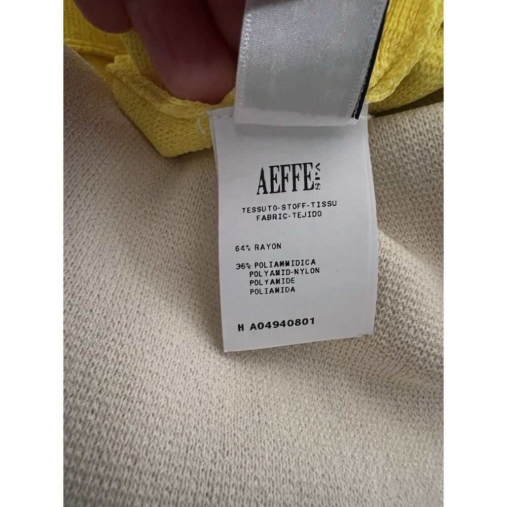 Moschino Boutique Yellow Striped Knit Dress Made in Italy Color block - Picture 8 of 9